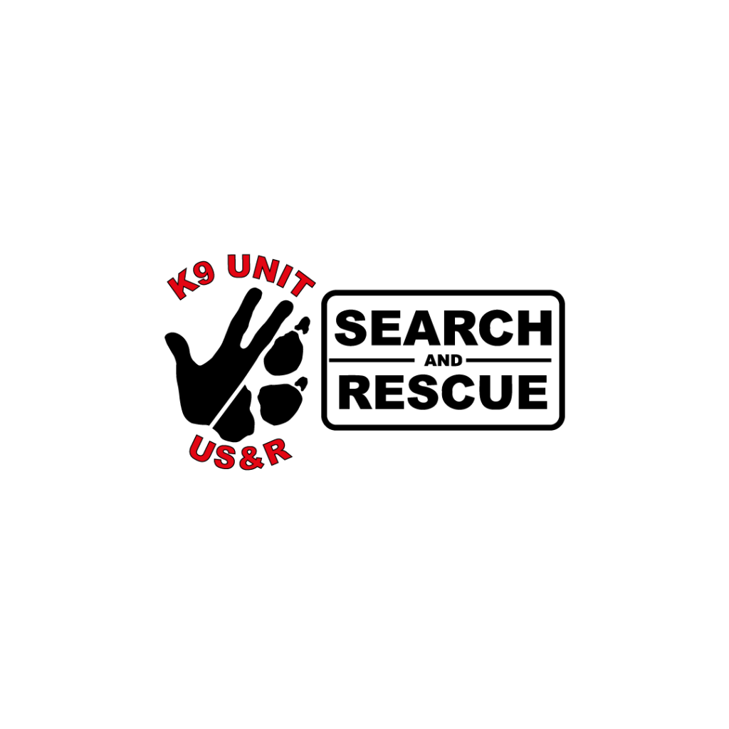 k9 unit-searchandrescue- logo design